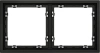 Рамка пластиковая на 2 поста Voltum S70 черный матовый Soft touch (VLS100208)