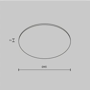 Стекло для встраиваемого светильника Maytoni Dip Glass001-D45