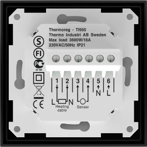 Терморегулятор Thermoreg TI-950 Design черный (CN2050)
