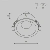 Светильник встраиваемый Maytoni Zoom DL032-2-01W-1(N)