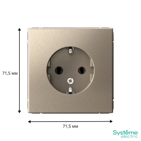 GAL000543 Systeme Electric Schneider Electric ArtGallery цвет шампань