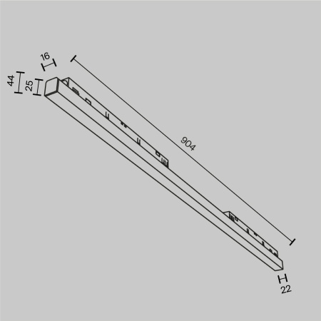 Трековый магнитный светодиодный светильник Maytoni Exility Basis TR030-4-30WTW-DSZ-B