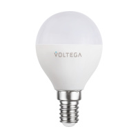Светодиодная диммируемая лампа Wi-Fi Voltega E14 5W 2700K-6500K MIX DIM VG 2428 шар матовый