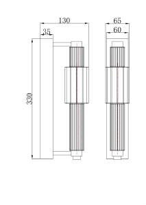 Бра Maytoni Verticale MOD308WL-L9GN3K
