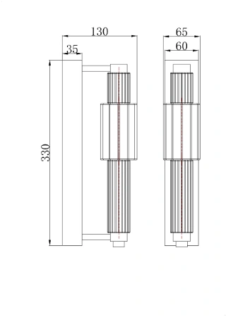 Бра Maytoni Verticale MOD308WL-L9GN3K