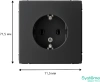 GAL001043 Systeme Electric Schneider Electric ArtGallery цвет карбон