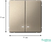 GAL000553 Systeme Electric Schneider Electric ArtGallery цвет шампань