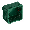 Коробка установочная 86х86 мм, стыкуемая, для сплошных стен, Зеленый Systeme Electric Infinity (FSE350000)