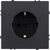 Розетка штепсельная SCHUKO 16A/250 В, черный матовый Kollinger Eclipse EC-014BK