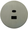 Розетка USB внутр. монтажа АРТ (никель) Salvador ART EU010112