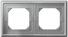 Рамка 2-поставая IP44 универсальная Systeme Electric ArtGallery, алюминий  GAL440302