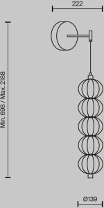 Бра Maytoni Golden Cage MOD216WL-L10G3K