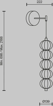 Бра Maytoni Golden Cage MOD216WL-L10G3K