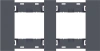 Рамка 2 пост MEITON грифель матовый AA4802M2AL