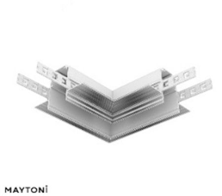 Коннектор угловой для встраиваемого шинопровода 12,5 мм Maytoni Exility TRA034CL-42.12W