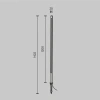 Уличный грунтовый светодиодный светильник Maytoni Pole O440FL-L18GF3K