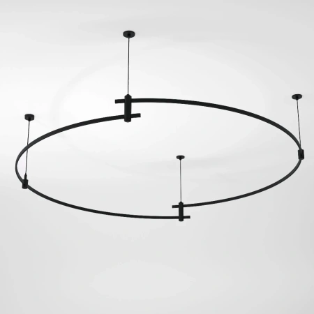 Esthetic Magnetic Шинопровод Round черный Ø1500 Elektrostandard 85217/00