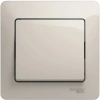 Выключатель 1-клавишный Systeme Electric Glossa, сх.1, 10AX, в сборе, МОЛОЧНЫЙ GSL000912