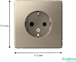 GAL000543 Systeme Electric Schneider Electric ArtGallery цвет шампань