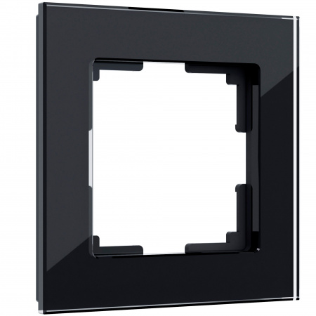 Рамка из стекла на 1 пост Favorit черный Werkel Favorit черный W0011108